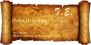 Tokaji Erika névjegykártya