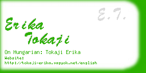 erika tokaji business card